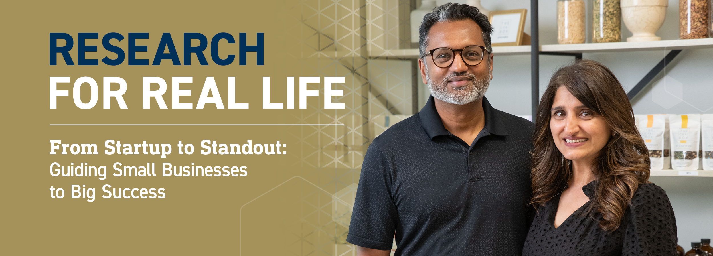 banner type image with a male and female including a text overlay