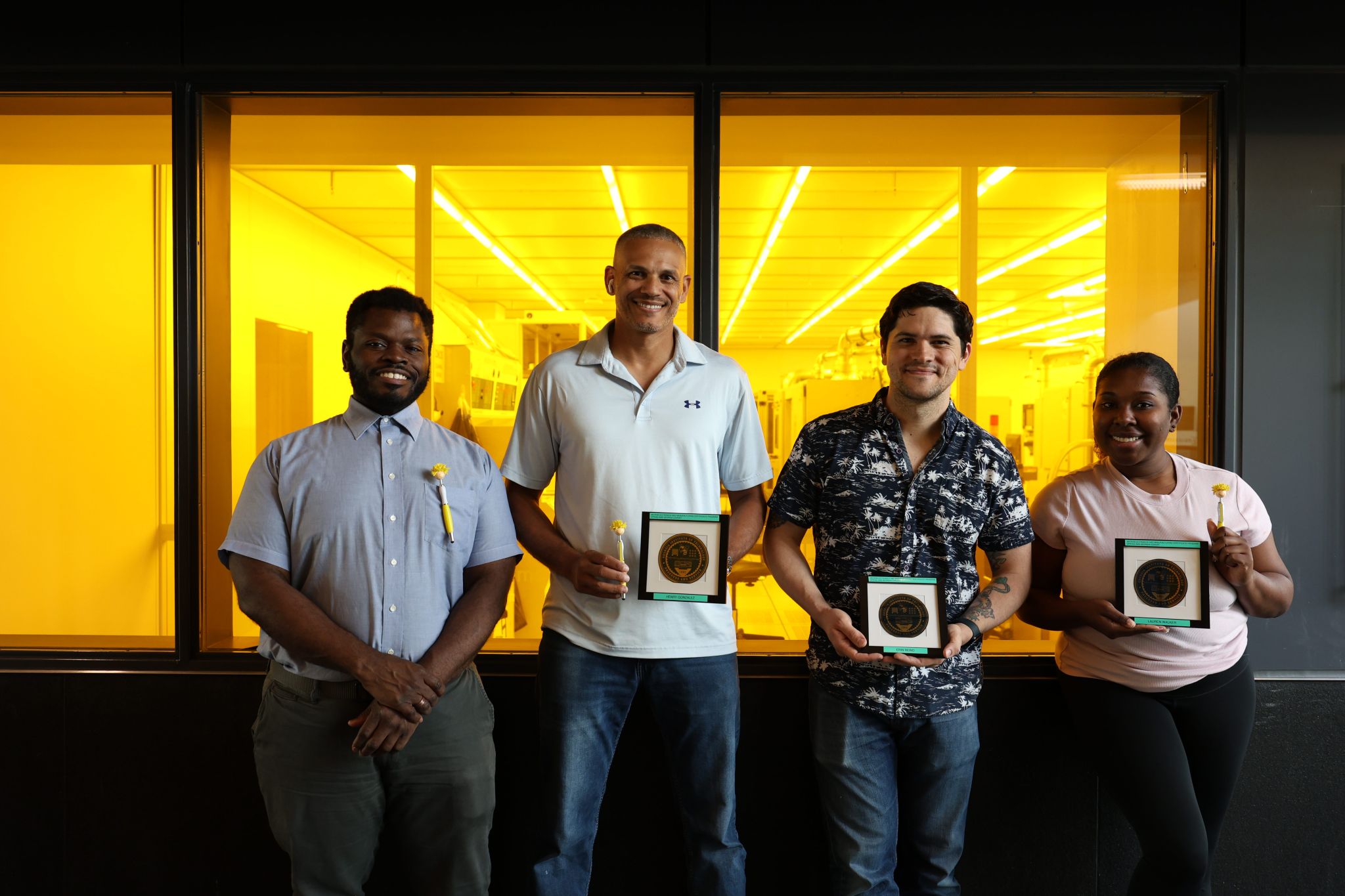 /The%20four%20members%20of%20the%202025%20MNCP%20with%20the%20wafers%20they%20made.%20