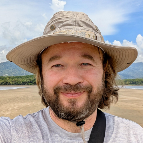man in a hat