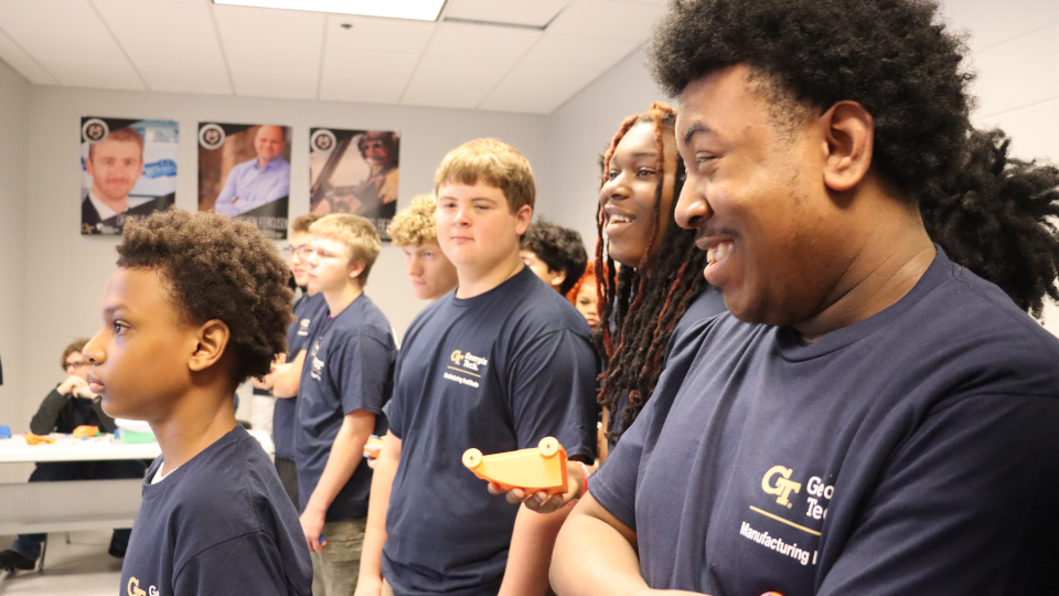 Bainbridge High School students in the AMP program gathered in October 2025 to race their cars and put their manufacturing skills to the test.