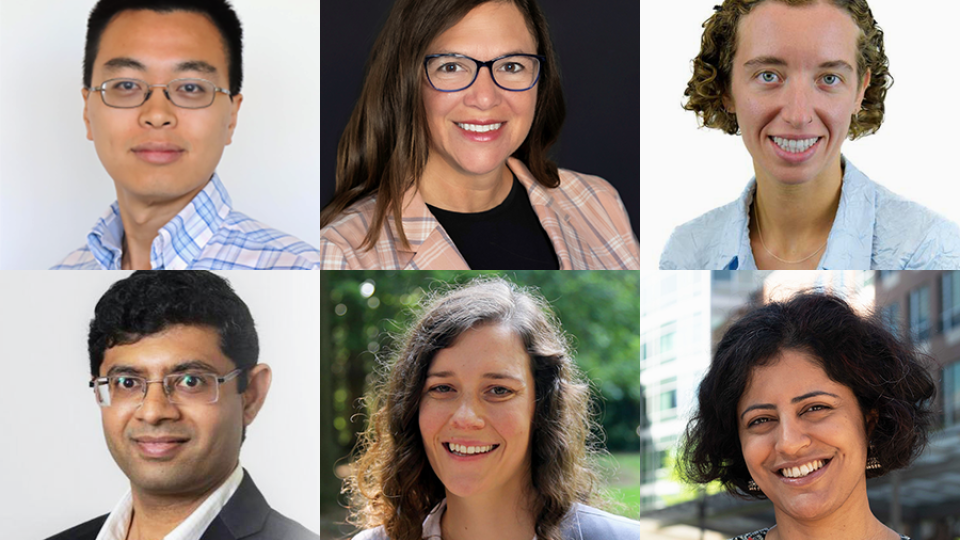 Collage of portraits of the new BBISS Faculty Fellows. L to R: Omar Asensio; Christos Athanasiou; Fani Boukouvala; Peng Chen; Kelly Comfort; Constance Crozier; Ashutosh Dhekne; Jennifer Kaiser; Neha Kumar; Jian Luo; Akanksha Menon