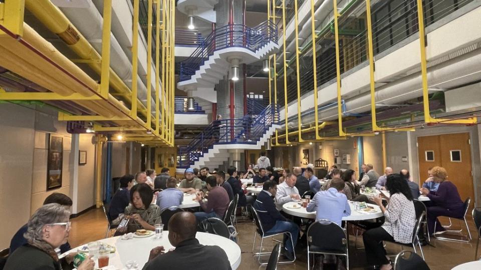 Consortium affiliates gathering at the Georgia Tech Manufacturing Institute building.