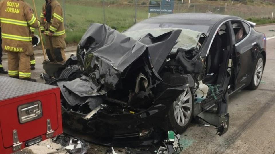 Tesla crashes are only the most glaring of AI failures. South Jordan Police Department via APPEAR