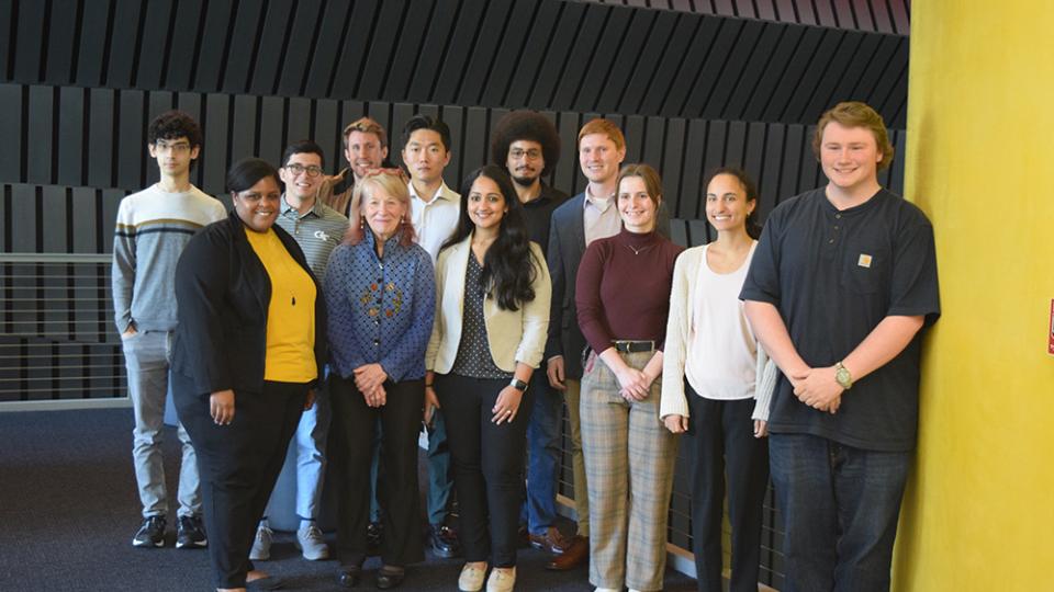Department of Energy’s (DOE’s) Office of Science Under Secretary Geri Richmond with Georgia Tech Researchers