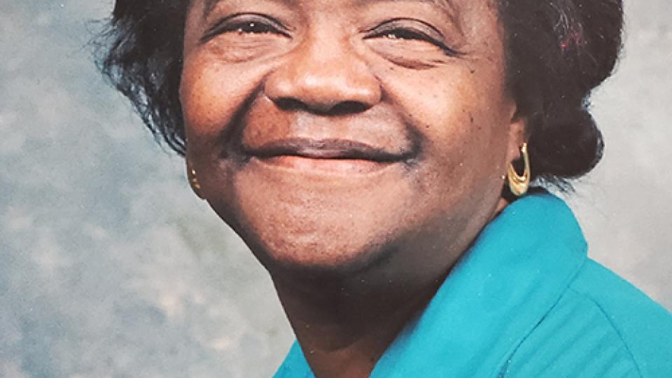 Portrait of Godia Mae Burchfield, mother of GT BBISS Financial Manager, Gay Burchfield.