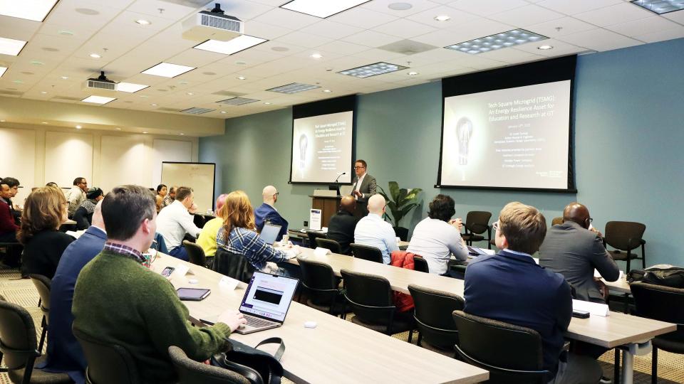 Georgia Tech's Scott Duncan welcome remarks at the Microgrid workshop