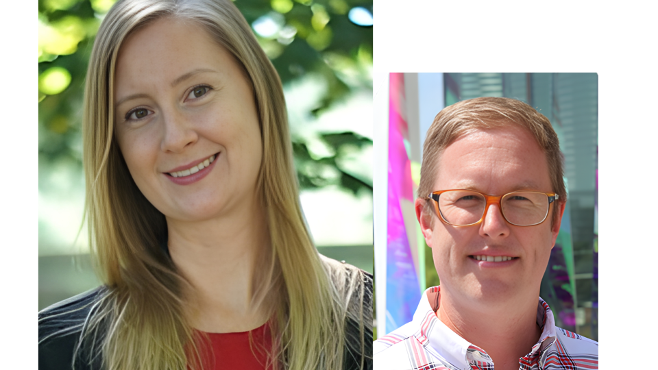 Headshots of Susan Thomas and J. Brandon DIxon