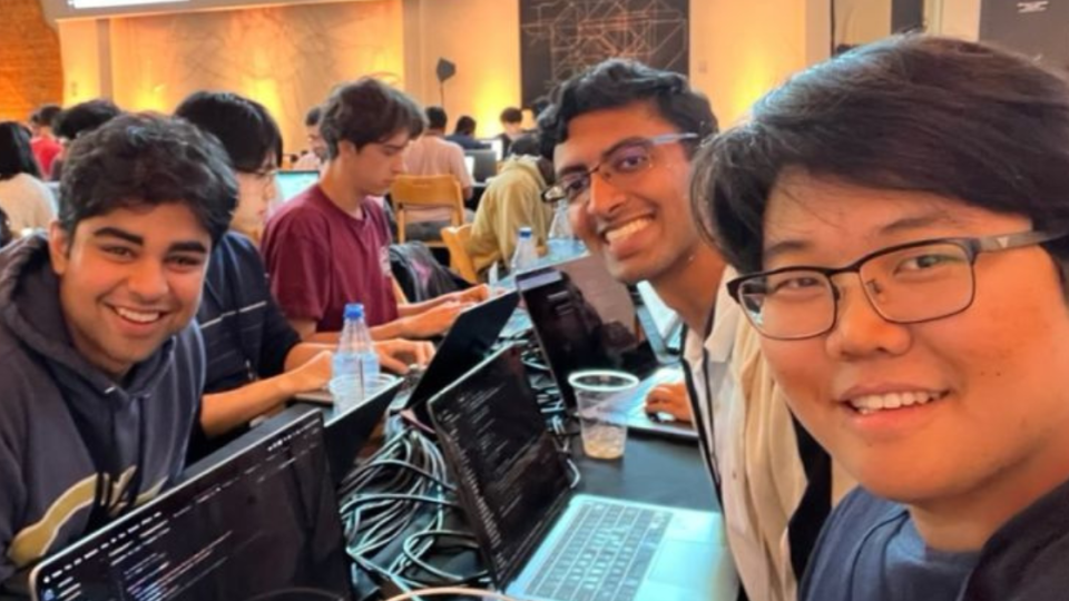 Students smiling