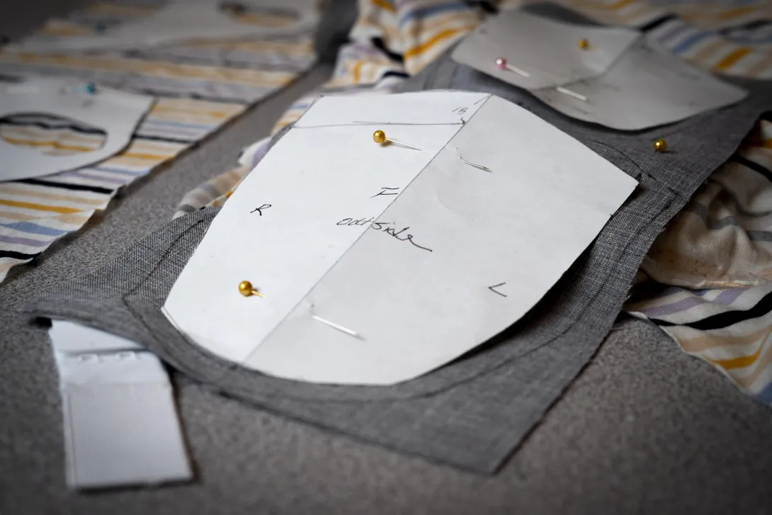 Fabric pattern for face mask