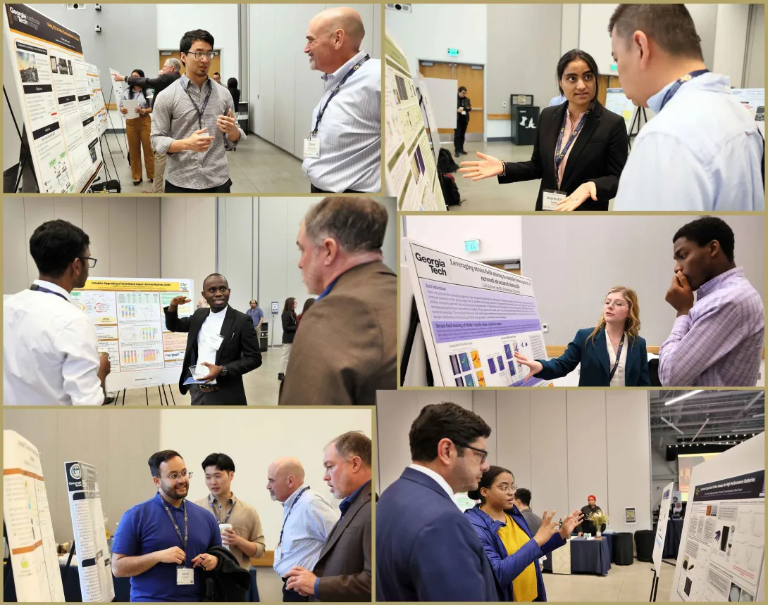 RBI Fellows Discussing Their Research with the 2024 RBI Spring Workshop Participants  