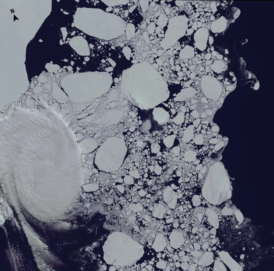 The Ross Archipelago near the McMurdo Station in Antarctica. (Credit: USGS)