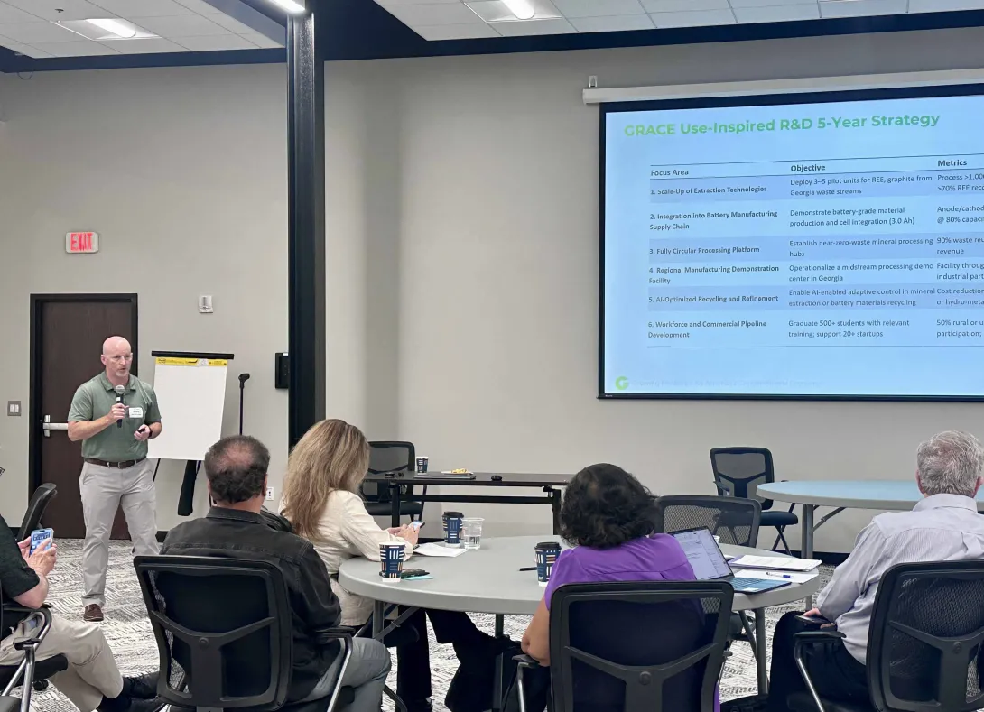 Scott McWhorter, Distinguishied External Fellow and Federal Funding Lead at the Strategic Energy Institute at the GEMs-3 and GRACE Workshop