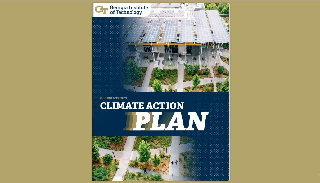 image of cover of the climate action plan