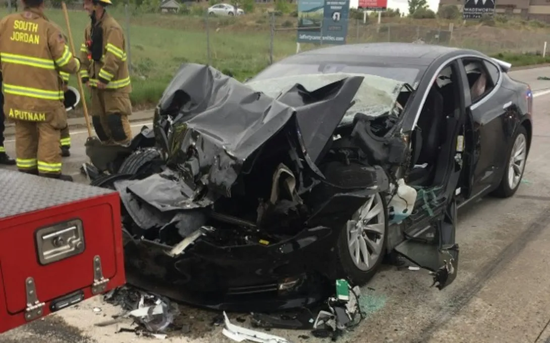 Tesla crashes are only the most glaring of AI failures. South Jordan Police Department via APPEAR