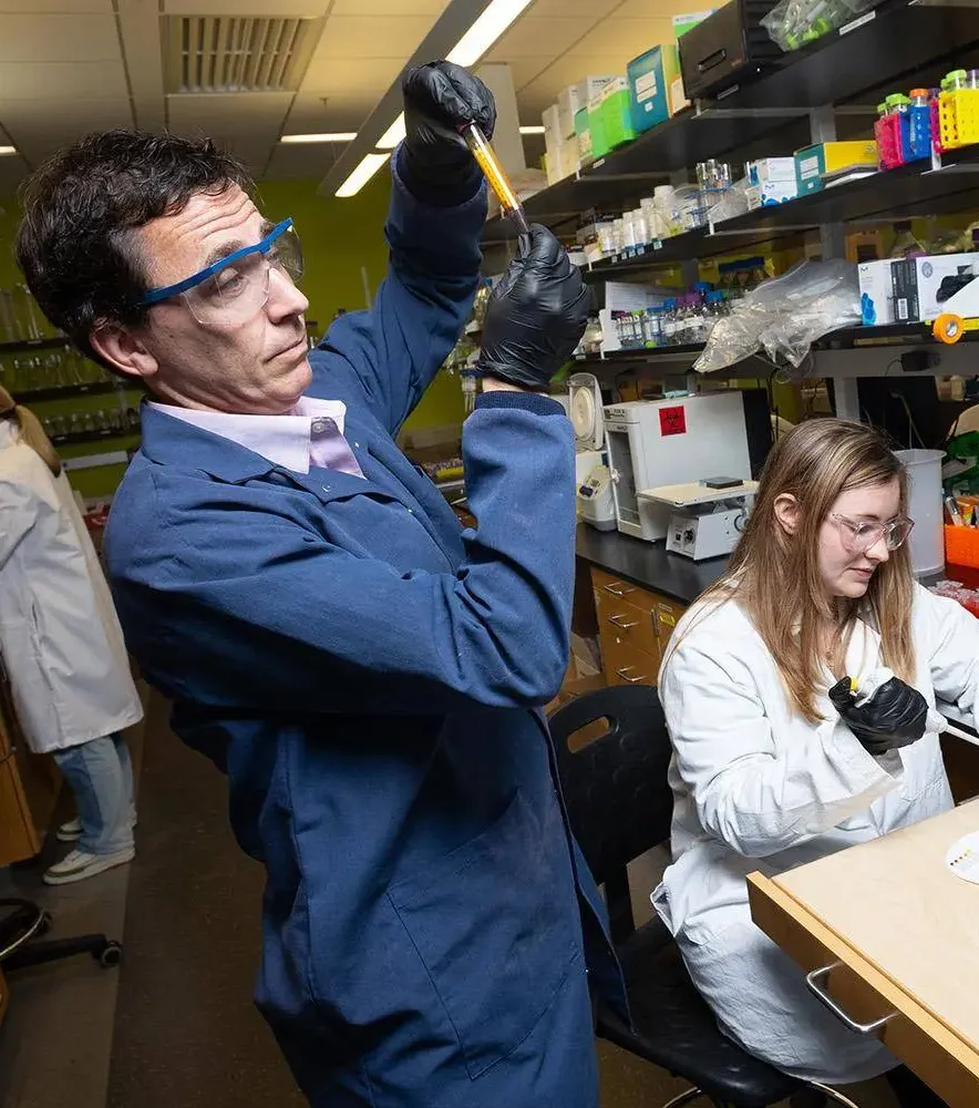 Mark Styczynski in lab