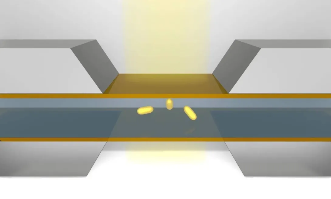 Computer generated model of nanoparticles
